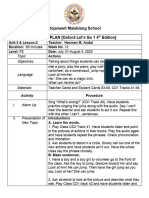 Lesson Plan August 2023