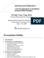 Salt Screening and Selection:: Wei-Qin (Tony) Tong, PH.D