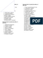 Regional Office Passenger List