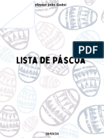 Lista de Páscoa