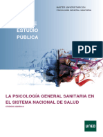 La Psicología General Sanitaria en Sistema Nacional de Salud Uned