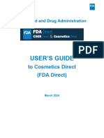 FDA Direct (Cosmetic Direct) User Guide