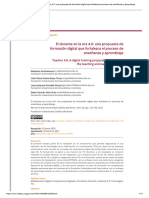 El Docente en La Era 4.0 - Una Propuesta de Formación Digital Que Fortalezca El Proceso de Enseñan