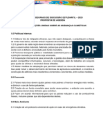 PROPOSTA DE AGENDA - Mudanças Climáticas - Fórum Degraus 2023