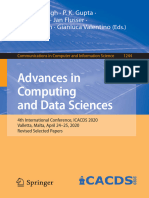 Advances in Computing and Data Sciences