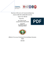 Analog Circuits Lab manual18ECL48