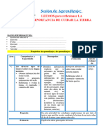 2° Sesión Día 1 Leemos para Reflexionar La Importancia de Cuidar La Tierra