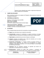 POP Higienização Do Reservatório de Água e Controle de Potabilidade Da Água