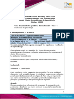 Guía de Actividades y Rúbrica de Evaluación - Paso 4. Evaluando El Aprendizaje