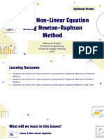 Solving Nonlinear Equation Using Newton-Raphson Method