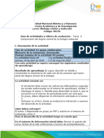 Guia de Actividades y Rúbrica de Evaluación - Unidad 3 - Tarea 4 - Comprensión Del Dogma Central de La Biología Molecular