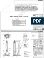 145kV CVT Outline Drawing