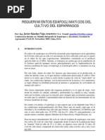 Requerimiento Agroclimatico Del Esparrago 2005