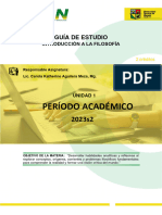 Guía de Estudio Unidad 1 Introducción A La Filosofía