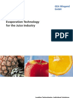 Evaporation Technology Juice Industry GEA Wiegand en