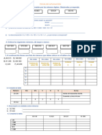 FICHA DE APLICACIÓN Mate 2 de Descomponemos