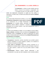 Relación Política Transparente y La Lucha Contra La Corrupción