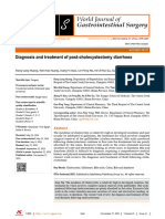 Diagnosis and Treatment of Post-Cholecystectomy Diarrhoea