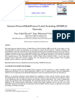 Internet Protocol/Multiprotocol Label Switching (Ip/Mpls) Networks