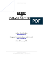 Guide To Sybase Security