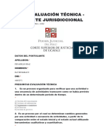 Evaluación Técnica - Poder Judicial (Asistente Jurisdiccional)