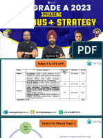 SEBI Grade A 2024 Strategy For Phase 1