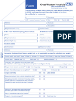 GWH Medical History Forms