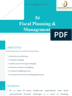 5#fiscal Planning & Financial Management