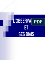 L Observation Et Ses Biais