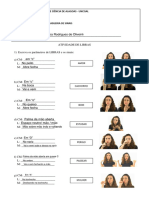 Atividade de Libras Fonologia Configuração Dos Maos