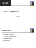 Lecture 8 - Software Testing