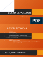 COCINA DE VOLUMEN - Receta Estándar