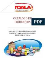 Catalogo de Productos Toala