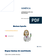 Aula 1 - Introdução À Genética Humana