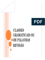 Classes Gramaticais Ou de Palavras 7 Ano