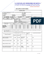 NCCK Job Application Form