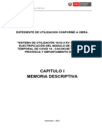 Capitulo I Memoria Descriptiva