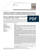 Lotan Et Al. Molecular Marker For Rec and Cancer Specific Survival Post Radical Cystectomy