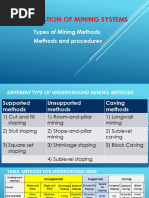 03 - Classification of Mining Systems