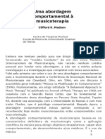 Musicoterapia Comportamental 