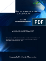 Semana 3 Matematicas y Habilidades Tecnológicas Modelacion Matematica