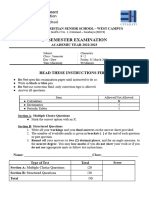 Grade 9 - Sem 2 - Chemistry - MCQ - QP