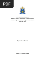 Relatório Da Preparação Do Biodiesel