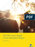 Aviva Health of The Workplace Report - Summer 2011