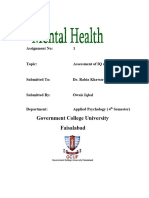 Assessment of IQ