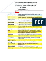 Class 7 Chapter 12 Light