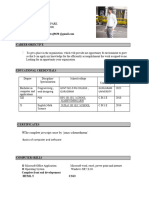 Sample CV Template (Google Sortlisted)