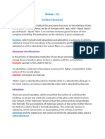 Surface Chemistry