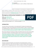 Emergency Endotracheal Intubation in Children - UpToDate