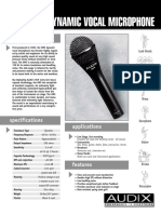 Audix OM5 Specifications